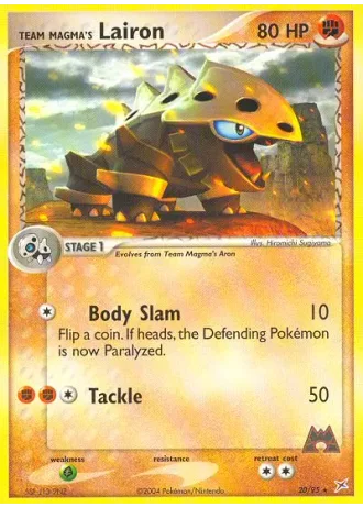 Team Magmas Stollrak #20/95 — EX Team Magma vs Team Aqua