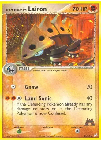 Team Magmas Stollrak #36/95 — EX Team Magma vs Team Aqua
