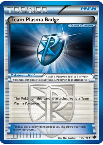 Team Plasma Badge #104/116 — Plasma Freeze