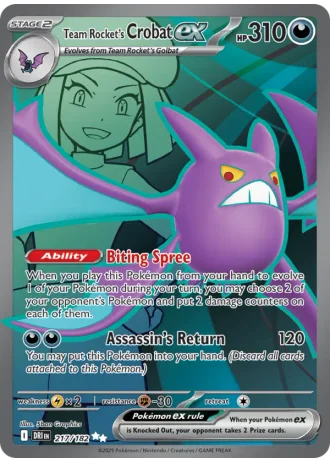 Team Rocket's Crobat ex #217 — Destined Rivals