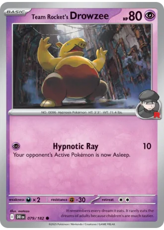 Team Rocket's Drowzee #079 — Destined Rivals