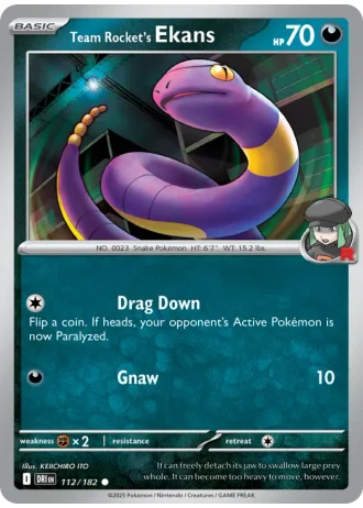 Team Rocket's Ekans #112 — Destined Rivals