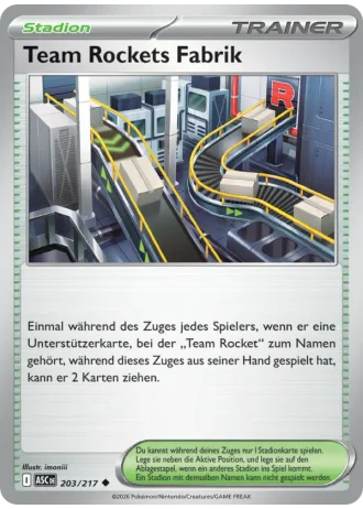Team Rockets Fabrik #203/217 — Erhabene Helden