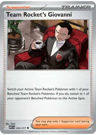 Team Rocket's Giovanni #204 — Ascended Heroes