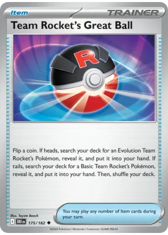 Team Rocket's Great Ball #175/182 — Destined Rivals