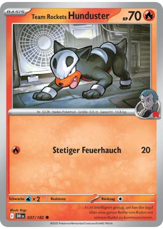 Team Rockets Hunduster #037/182 — Ewige Rivalen