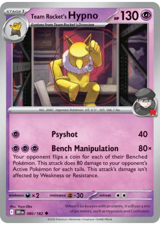Team Rocket's Hypno #080 — Destined Rivals