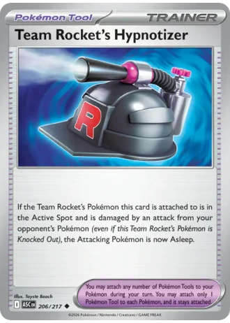 Team Rocket's Hypnotizer #206 — Ascended Heroes