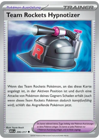 Team Rockets Hypnotizer #206/217 — Erhabene Helden