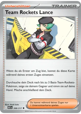 Team Rockets Lance #208/217 — Erhabene Helden