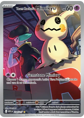 Team Rocket's Mimikyu #238 — Ascended Heroes