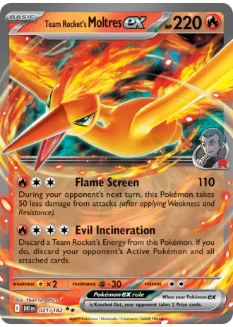 Team Rocket's Moltres ex #031 — Destined Rivals