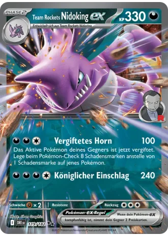 Team Rockets Nidoking ex #119/182 — Ewige Rivalen