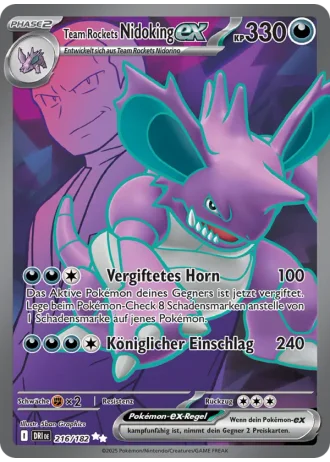 Team Rockets Nidoking ex #216/182 — Ewige Rivalen