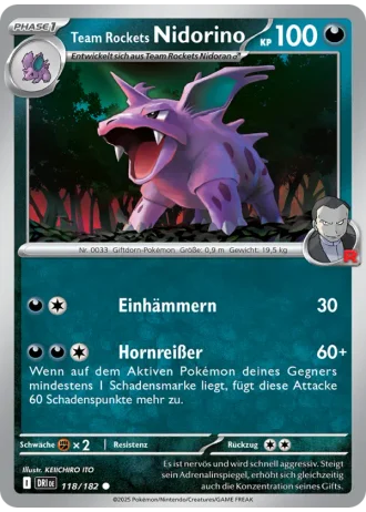 Team Rockets Nidorino #118/182 — Ewige Rivalen