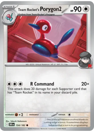 Team Rocket's Porygon2 #154 — Destined Rivals