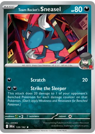 Team Rocket's Sneasel #128 — Destined Rivals