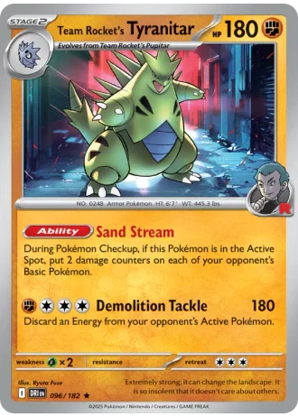 Team Rocket's Tyranitar #096 — Destined Rivals