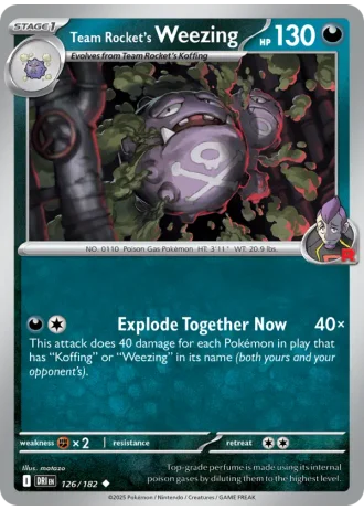 Team Rocket's Weezing #126 — Destined Rivals