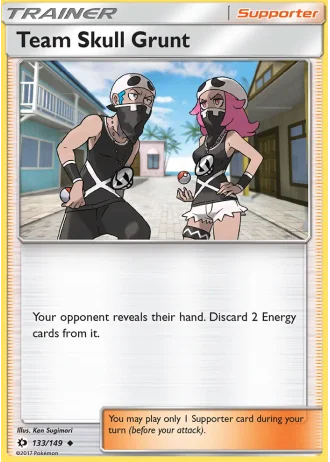 Team Skull Grunt #133/149 — Sun & Moon