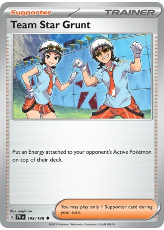 Team Star Grunt #195/198 — Scarlet & Violet