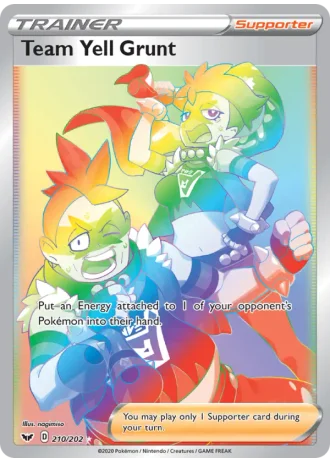 Team Yell Grunt #210/202 — Sword & Shield