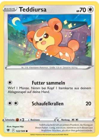 Teddiursa #122/189 — Astralglanz