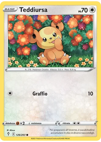 Teddiursa #126 — Evoluzioni Eteree