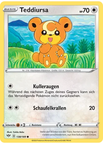 Teddiursa #138/189 — Flammende Finsternis