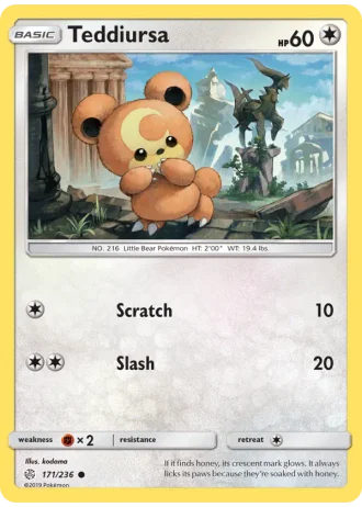 Teddiursa #171/236 — Cosmic Eclipse