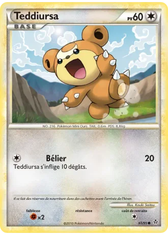 Teddiursa #65/95 — Déchaînement