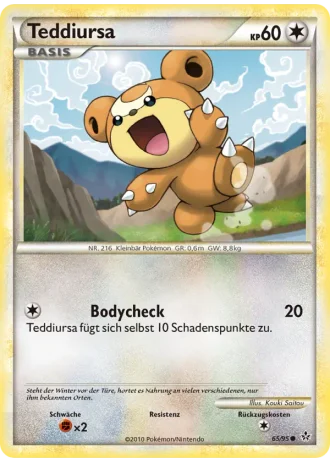 Teddiursa #65/95 — Entfesselt
