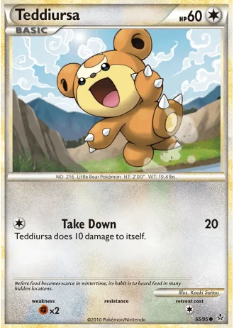 Teddiursa #65/95 — Forze Scatenate