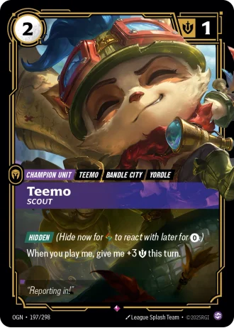 Teemo, Scout #197/298 — Origins