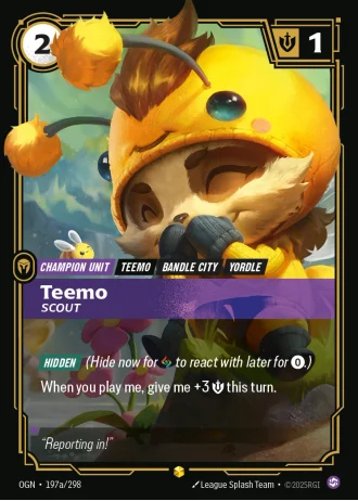 Teemo, Scout #197a/298 — Origins