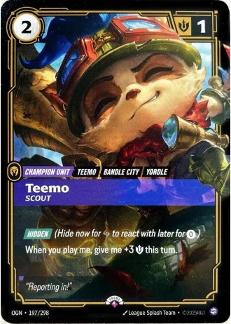 Teemo, Scout #197/298 — Promotional Cards