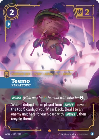 Teemo, Strategist #121/298 — Origins
