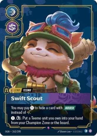 Teemo, Swift Scout (Metal) (Best Of) #263/298 — Organized Play Promos