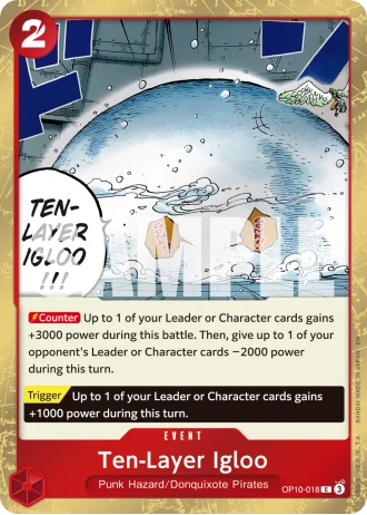 Ten-Layer Igloo (OP10-018) (Pirate Foil) — One Piece Card The Best Vol.2(PRB02)
