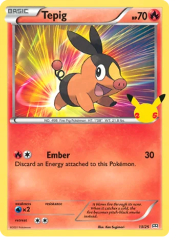 Tepig #13 — McDonald's Collection 2021