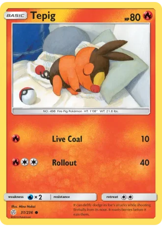 Tepig #31/236 — Cosmic Eclipse