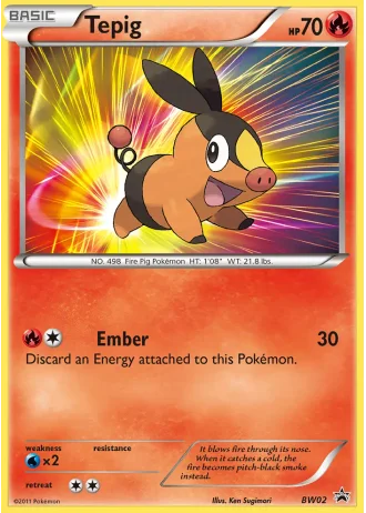 Tepig BW02 — Black & White Promos