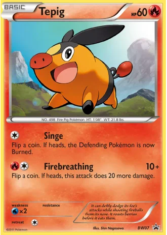 Tepig BW07 — Black & White Promos