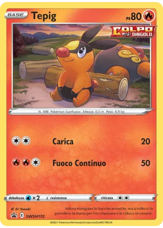 Tepig SWSH172 — Spada e Scudo Promos