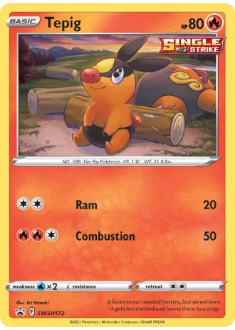 Tepig SWSH172 — Sword & Shield Promos