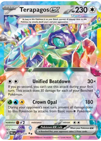 Terapagos ex #092/131 — Prismatic Evolutions