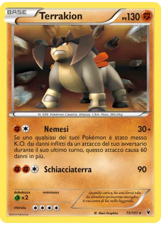 Terrakion #73/101 — Vittorie Regali