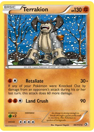 Terrakion #84 — Legendary Treasures