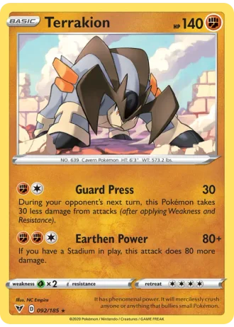 Terrakion #92 — Vivid Voltage