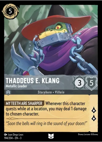 Thaddeus E. Klang - Metallic Leader #194/204 — Into the Inklands